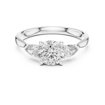 Golden Grace Three Diamond Ring