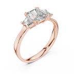 Elegant Gold Emerald Diamond Ring
