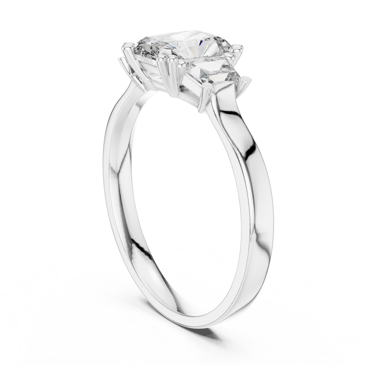 Elegant Gold Emerald Diamond Ring