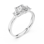 Elegant Gold Emerald Diamond Ring