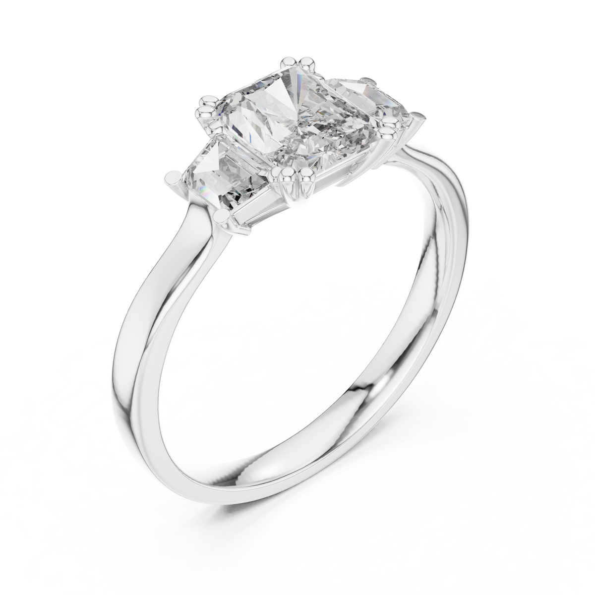 Elegant Gold Emerald Diamond Ring