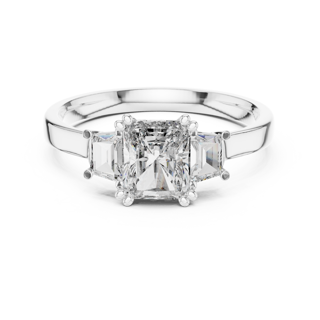 Elegant Gold Emerald Diamond Ring