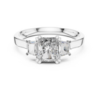 Elegant Gold Emerald Diamond Ring