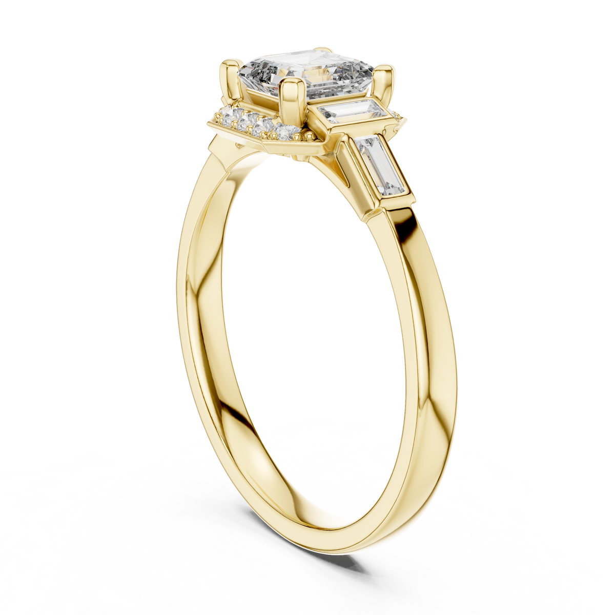 Timeless Gold Engagement Ring