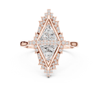 Designer Art Deco Engagement Ring