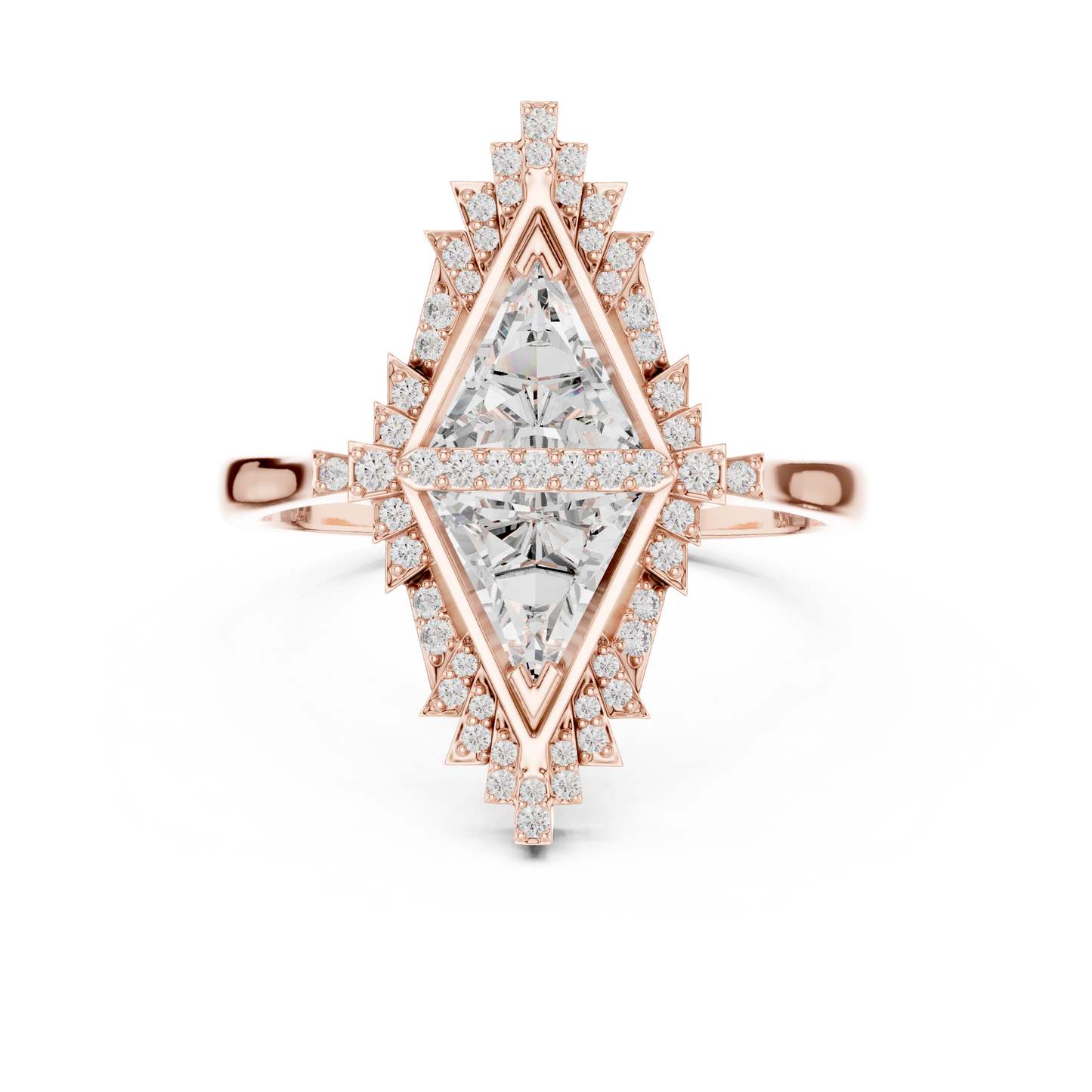 Designer Art Deco Engagement Ring