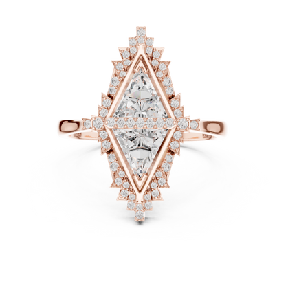 Designer Art Deco Engagement Ring