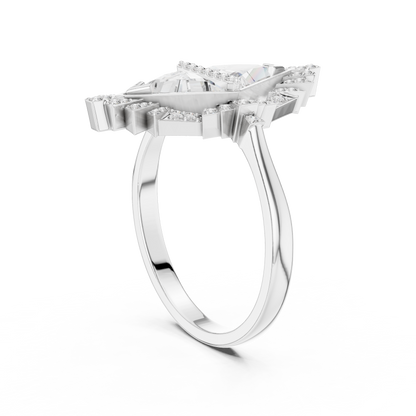Designer Art Deco Engagement Ring