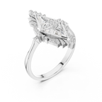 Designer Art Deco Engagement Ring