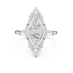Designer Art Deco Engagement Ring