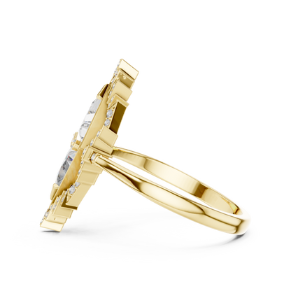 Designer Art Deco Engagement Ring