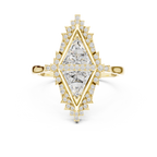 Designer Art Deco Engagement Ring