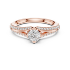 Romantic Twist Shank Engagement Ring