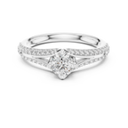 Romantic Twist Shank Engagement Ring