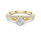 Romantic Twist Shank Engagement Ring