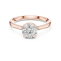 Timeless Round Cut Engagement Ring