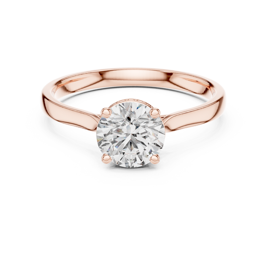 Timeless Round Cut Engagement Ring