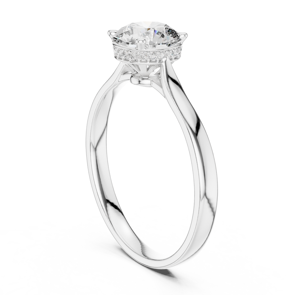 Timeless Round Cut Engagement Ring