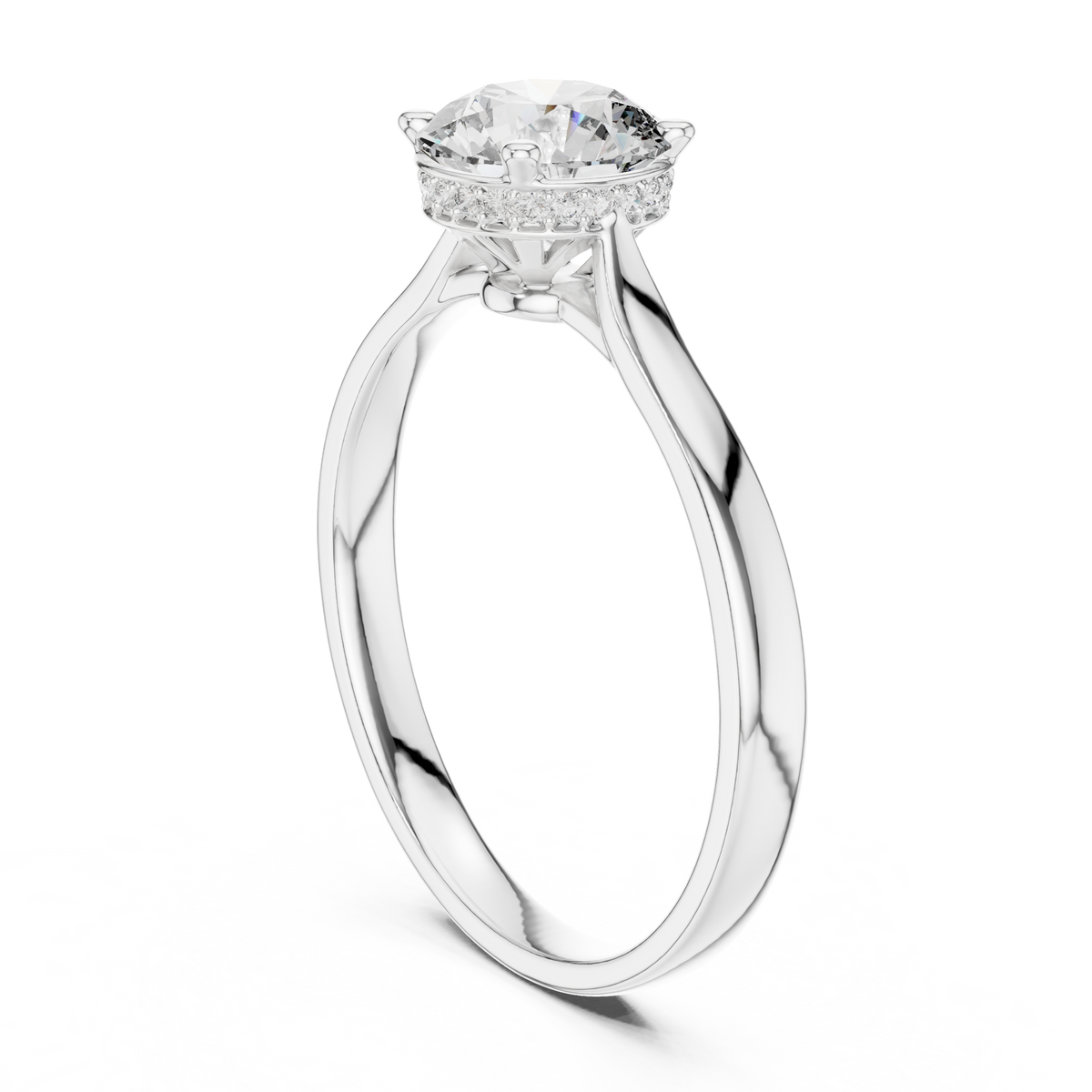 Timeless Round Cut Engagement Ring
