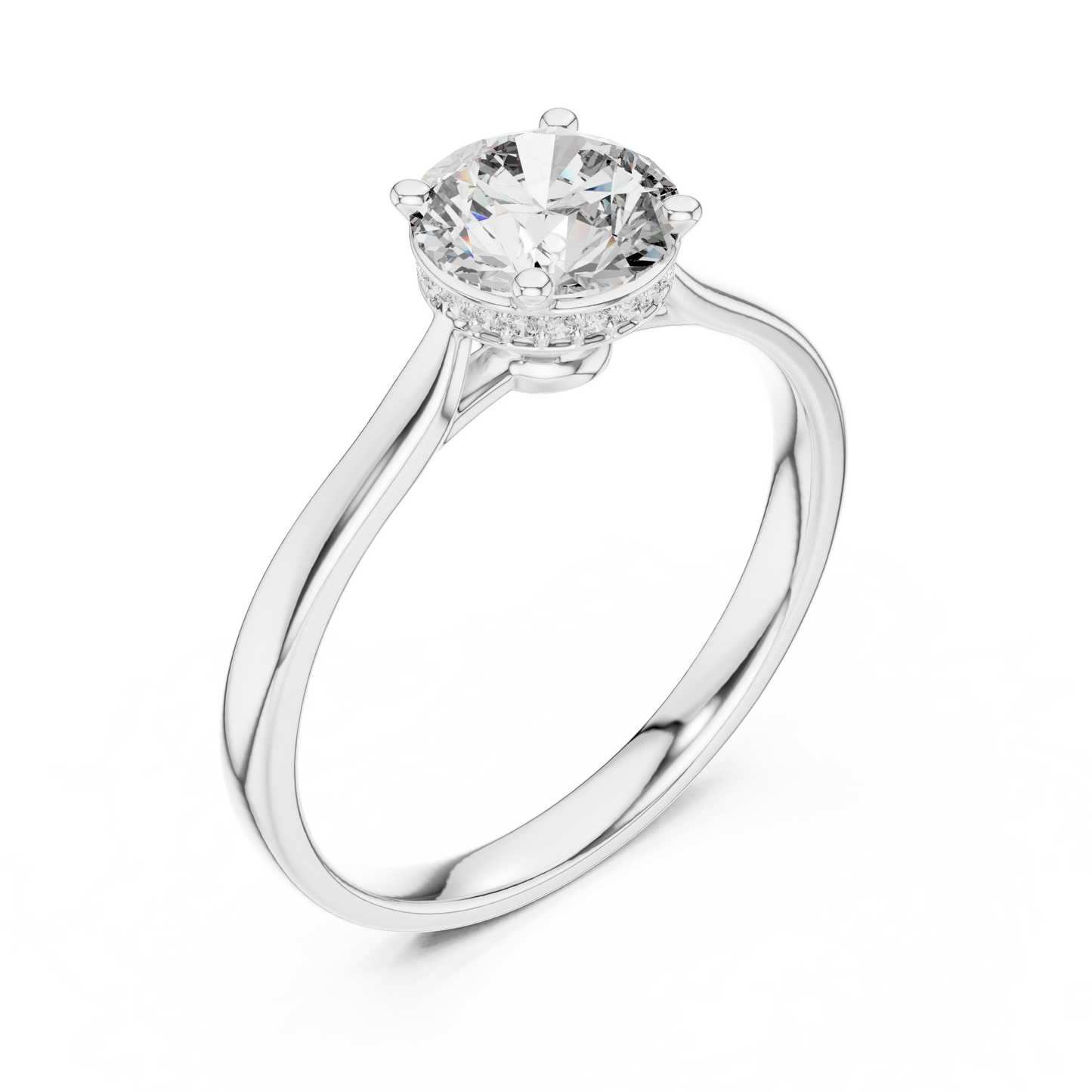 Timeless Round Cut Engagement Ring