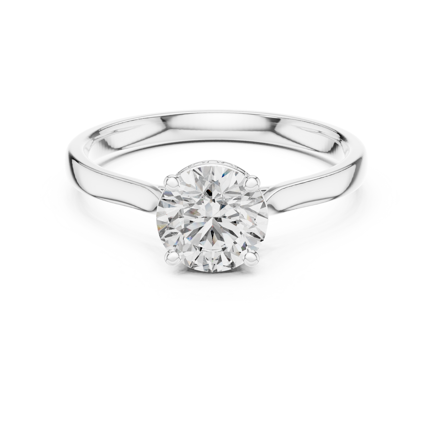 Timeless Round Cut Engagement Ring