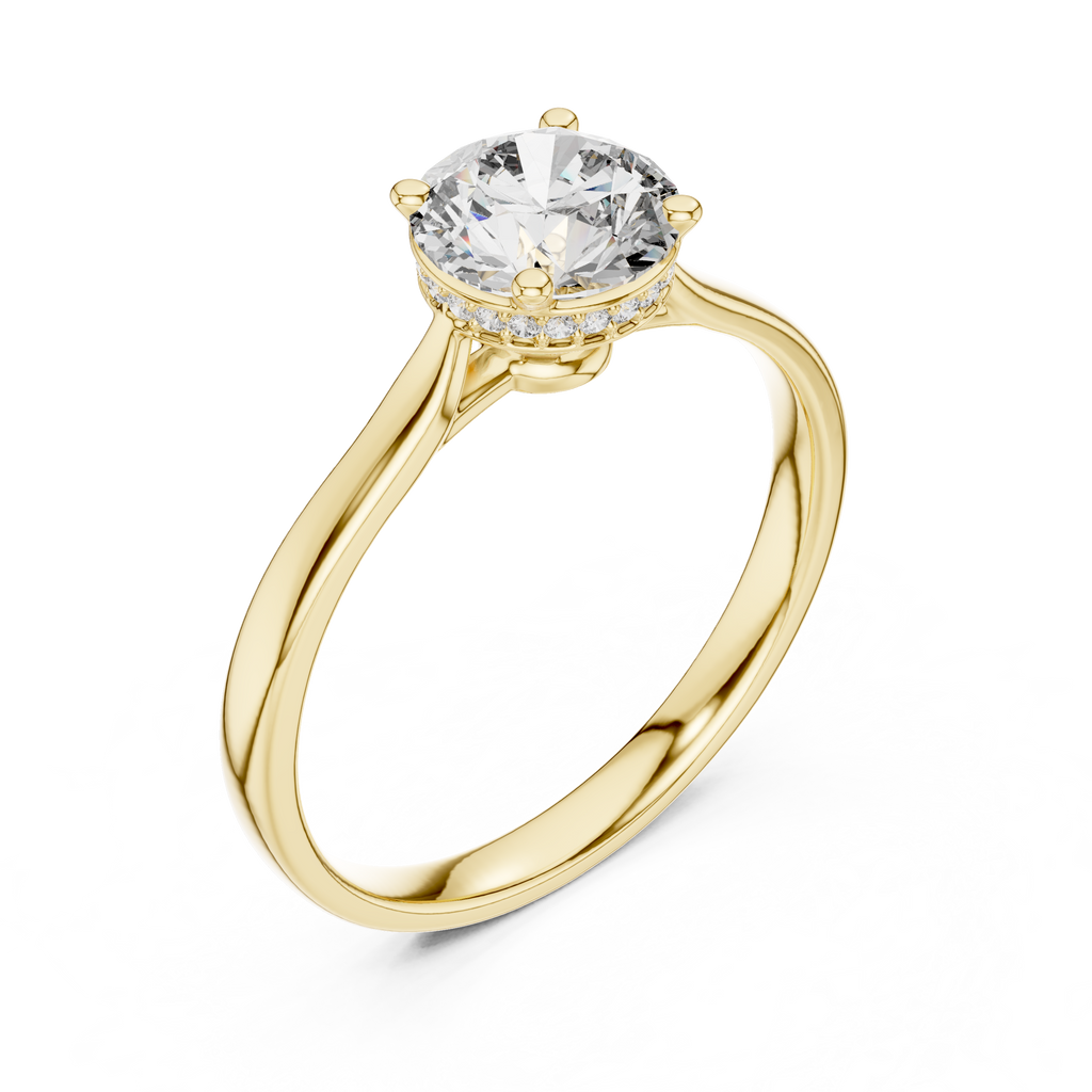 Timeless Round Cut Engagement Ring