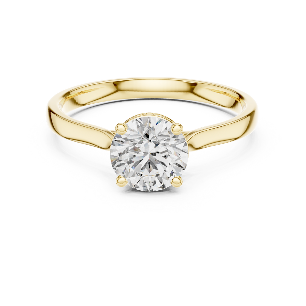 Timeless Round Cut Engagement Ring
