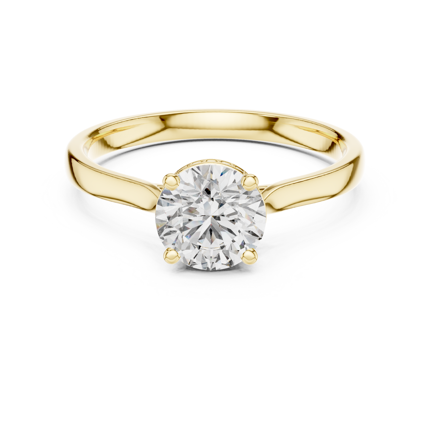 Timeless Round Cut Engagement Ring