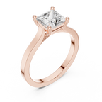 Princess Cut Solitaire Diamond Ring