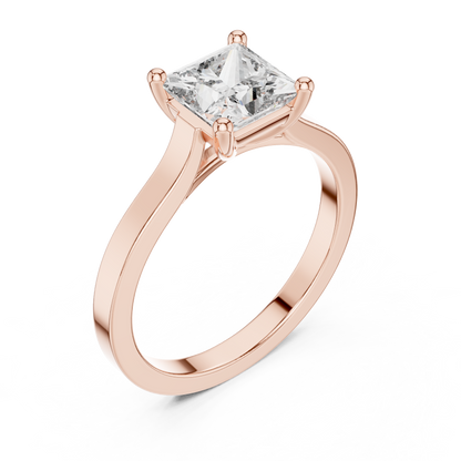 Princess Cut Solitaire Diamond Ring