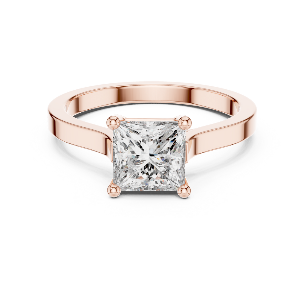 Princess Cut Solitaire Diamond Ring