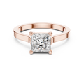 Princess Cut Solitaire Diamond Ring