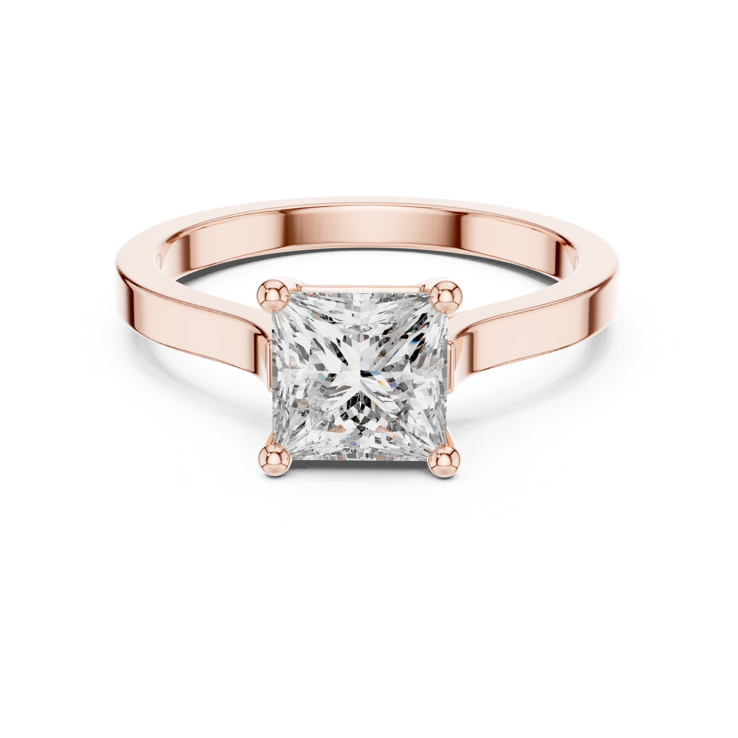 Princess Cut Solitaire Diamond Ring