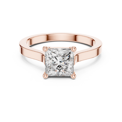 Princess Cut Solitaire Diamond Ring