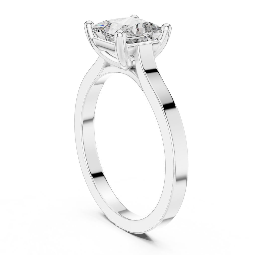 Princess Cut Solitaire Diamond Ring