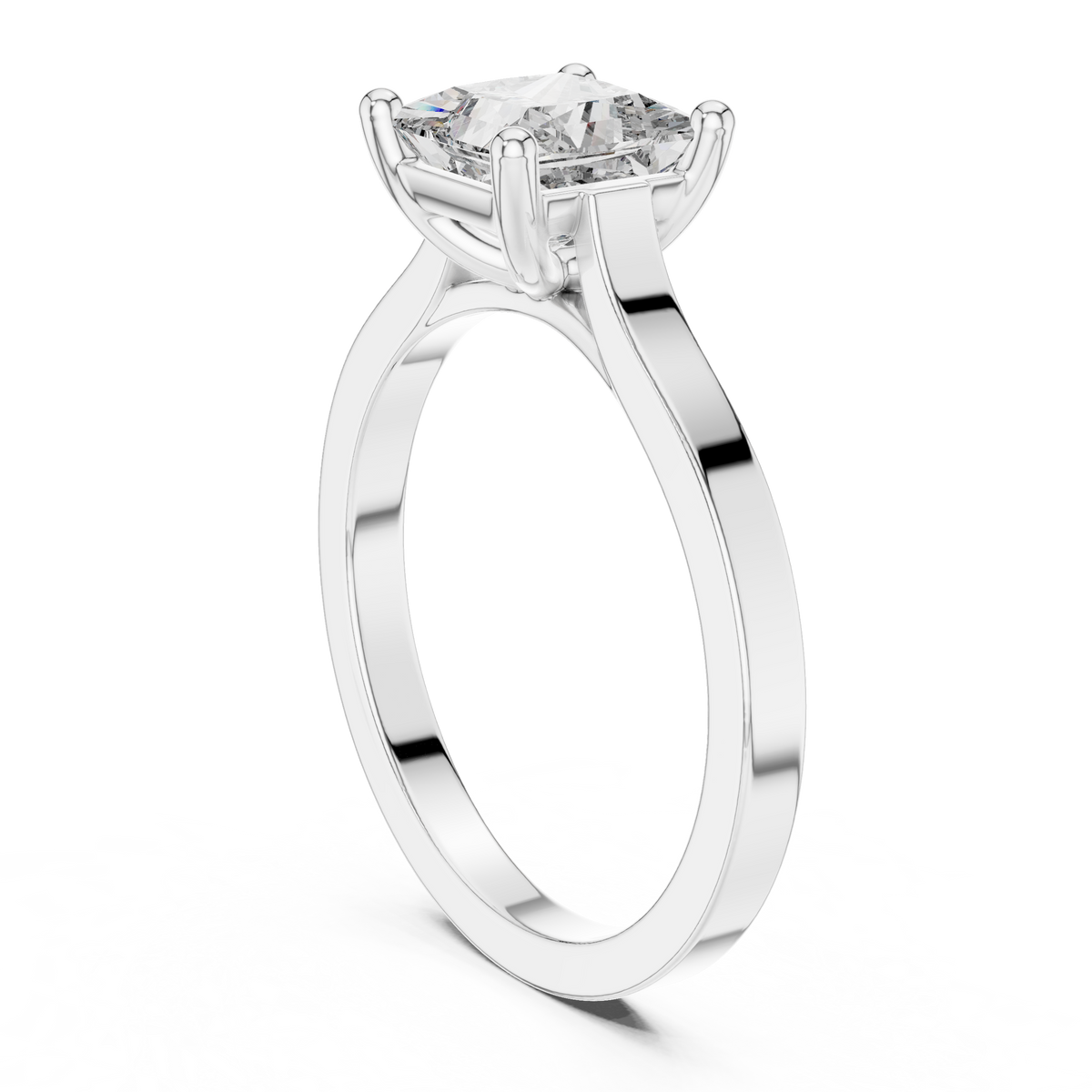 Princess Cut Solitaire Diamond Ring