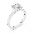 Princess Cut Solitaire Diamond Ring