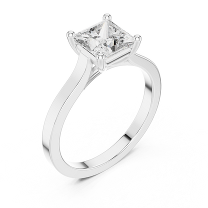 Princess Cut Solitaire Diamond Ring