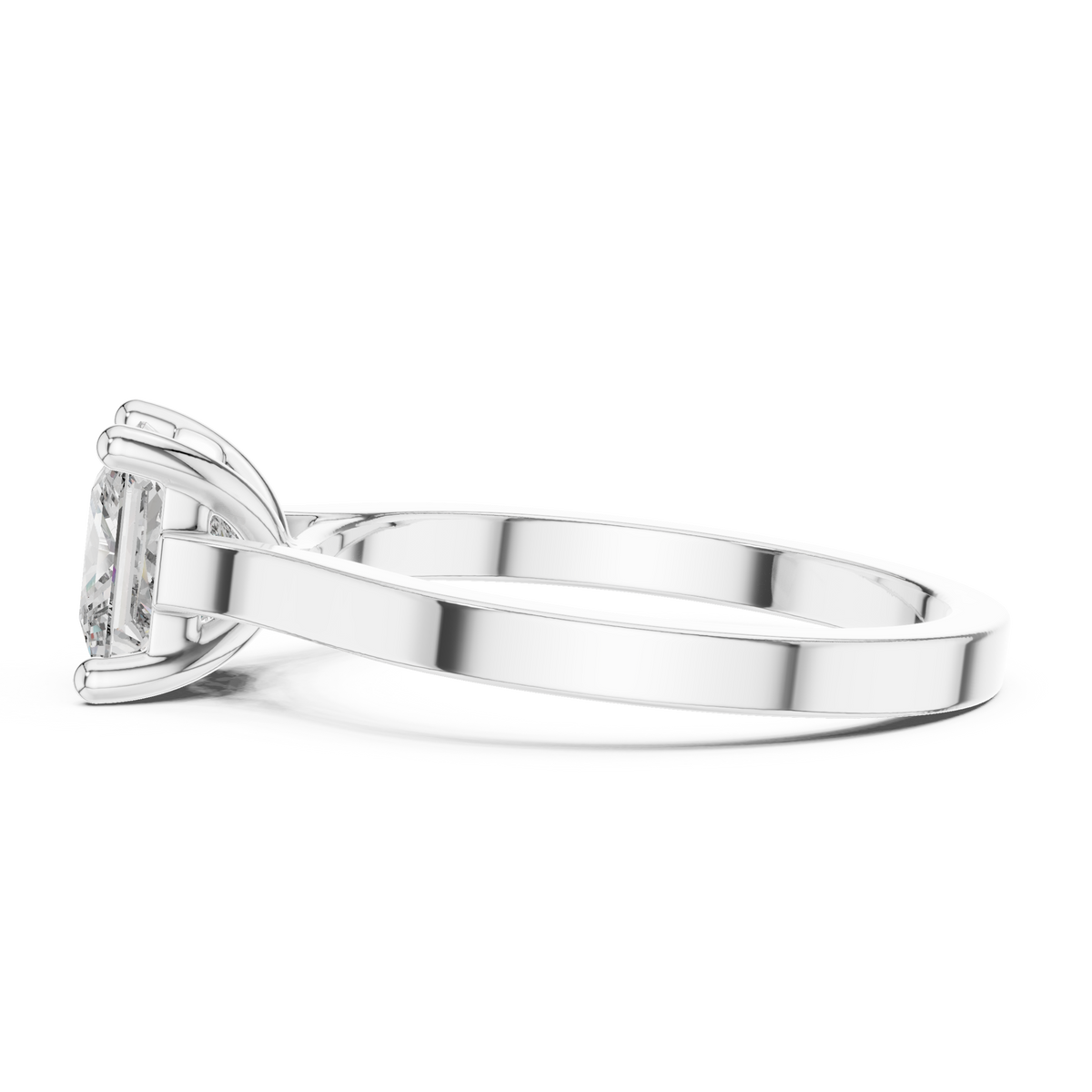 Princess Cut Solitaire Diamond Ring