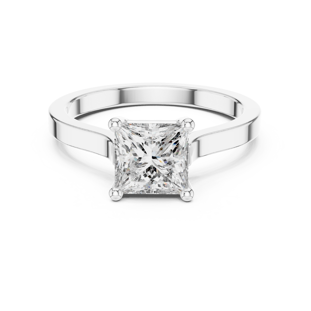 Princess Cut Solitaire Diamond Ring