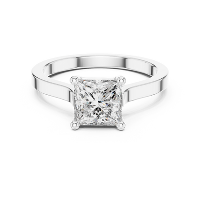 Princess Cut Solitaire Diamond Ring