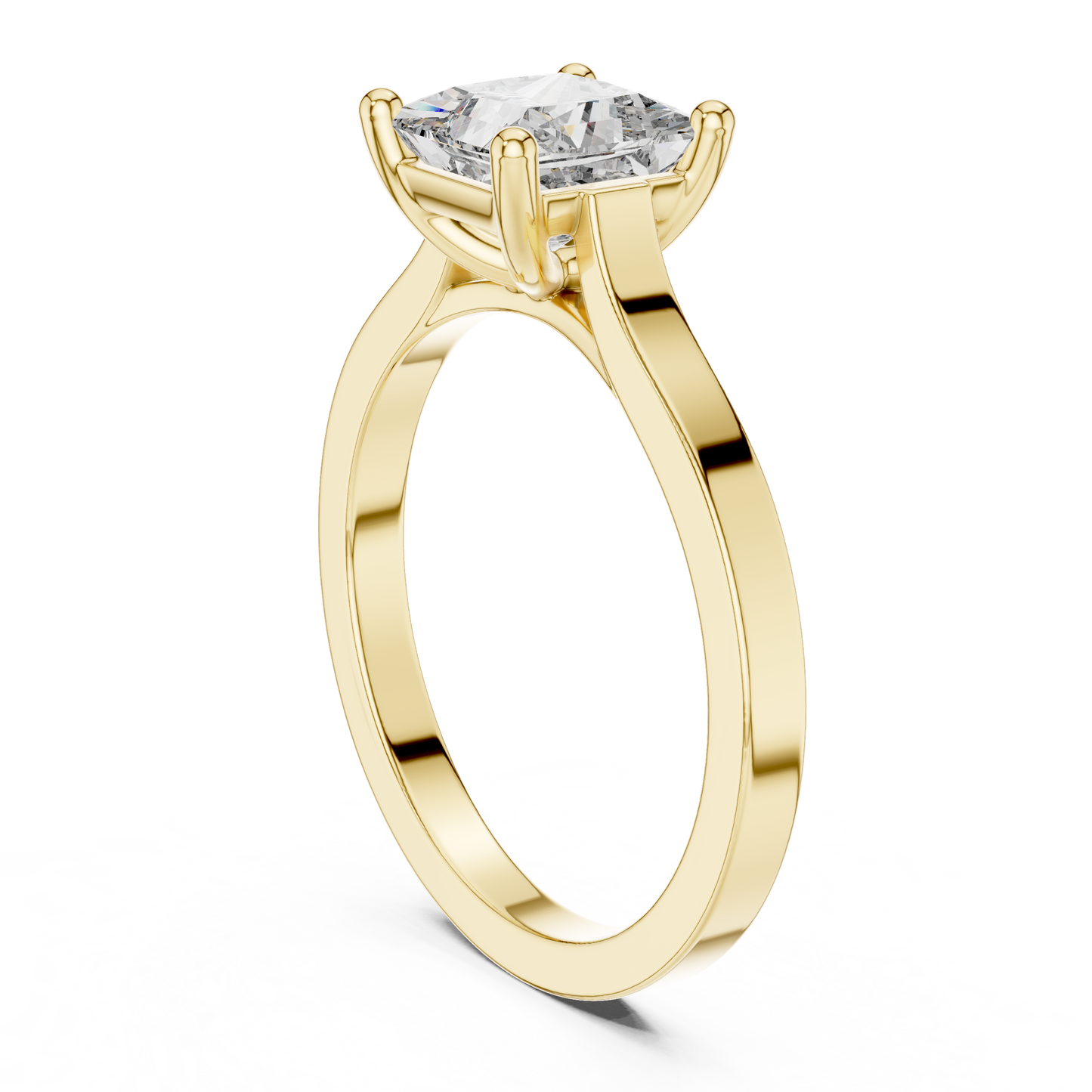Princess Cut Solitaire Diamond Ring