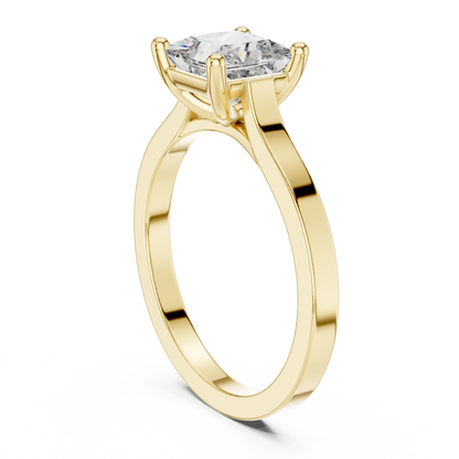 Princess Cut Solitaire Diamond Ring