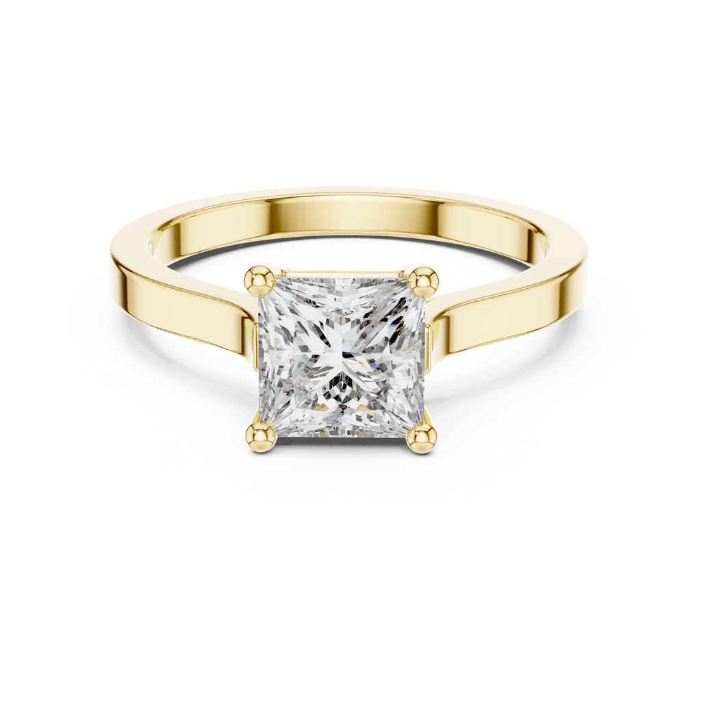 Princess Cut Solitaire Diamond Ring