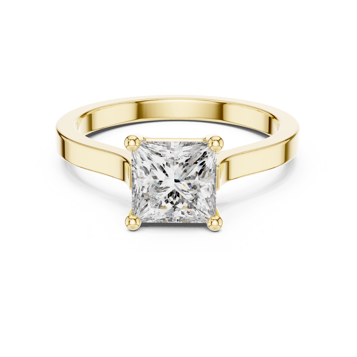Princess Cut Solitaire Diamond Ring