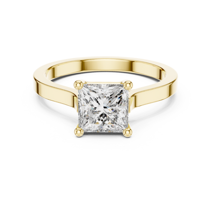 Princess Cut Solitaire Diamond Ring
