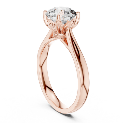 Luxe Round Cut Diamond Ring