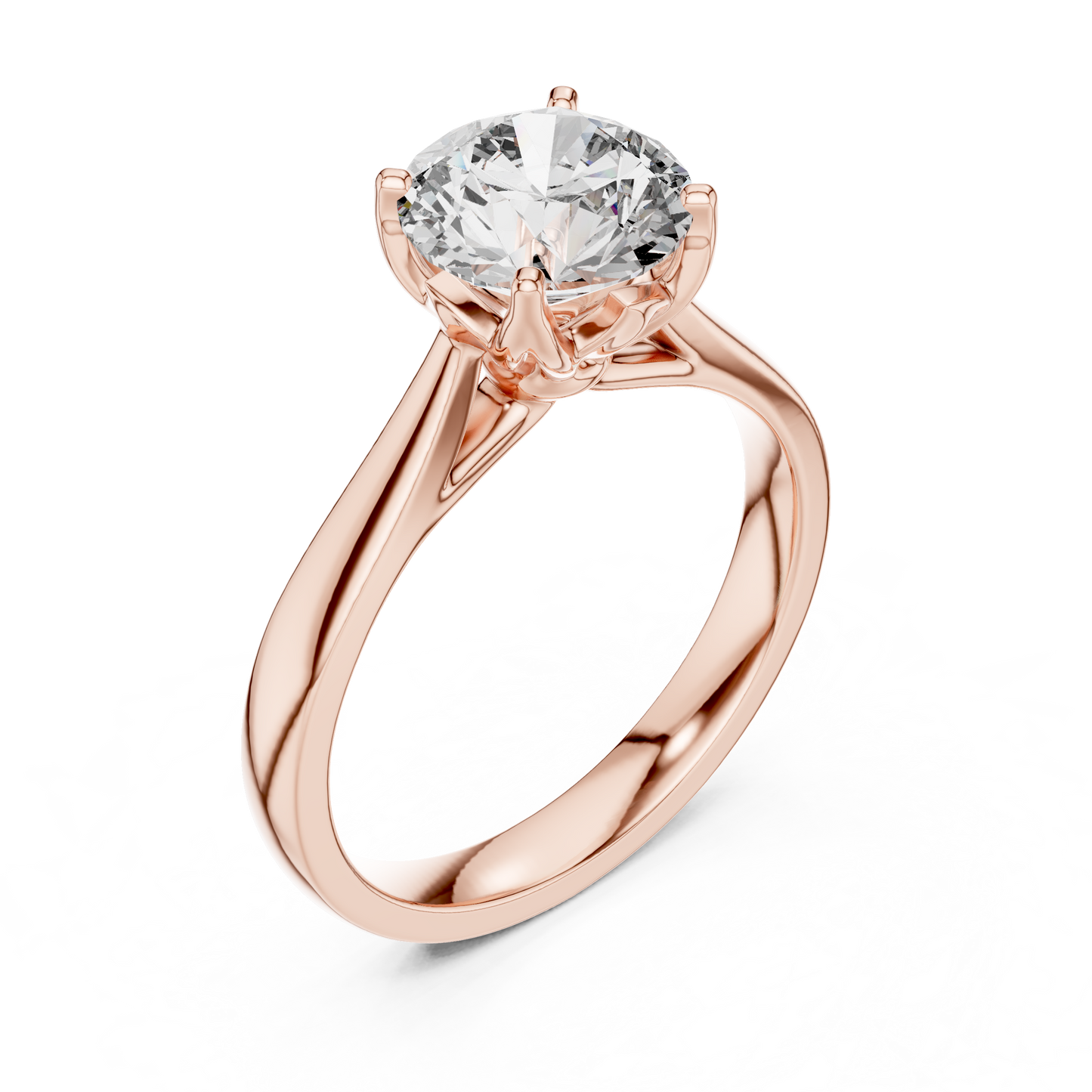 Luxe Round Cut Diamond Ring