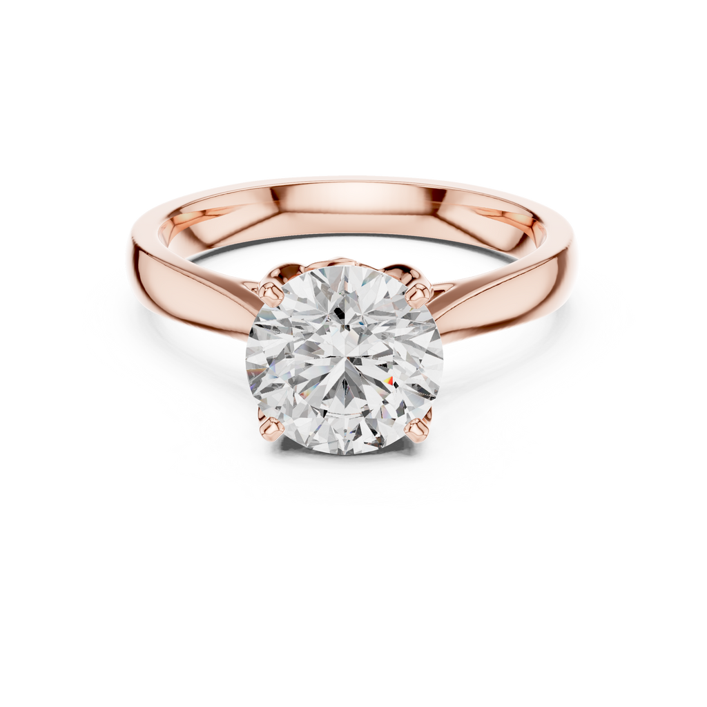Luxe Round Cut Diamond Ring