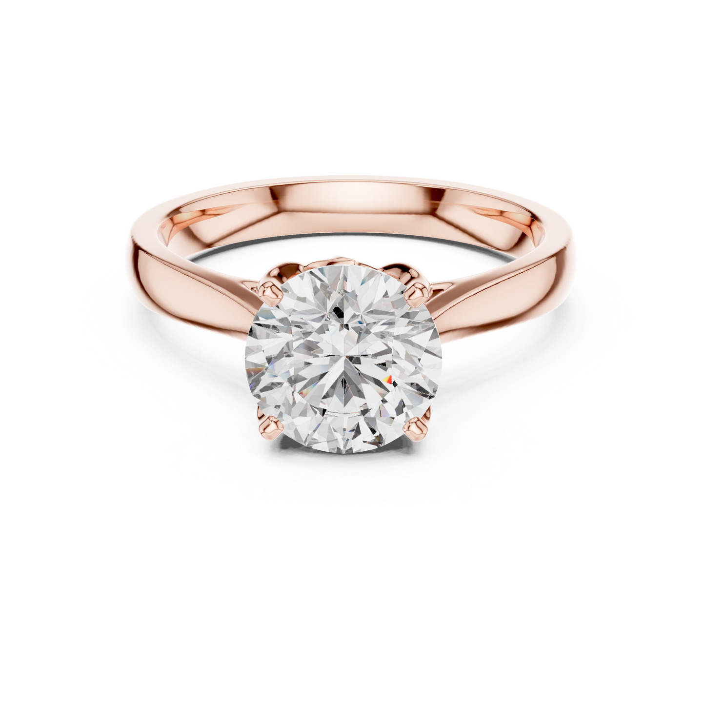 Luxe Round Cut Diamond Ring